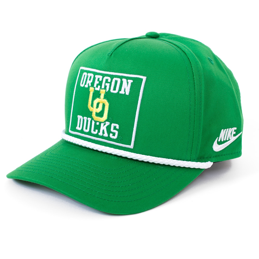 Interlocking UO, Nike, Green, Curved Bill, Cotton, Accessories, Unisex, Twill, Five panel, Roped, Adjustable, Hat, 882851